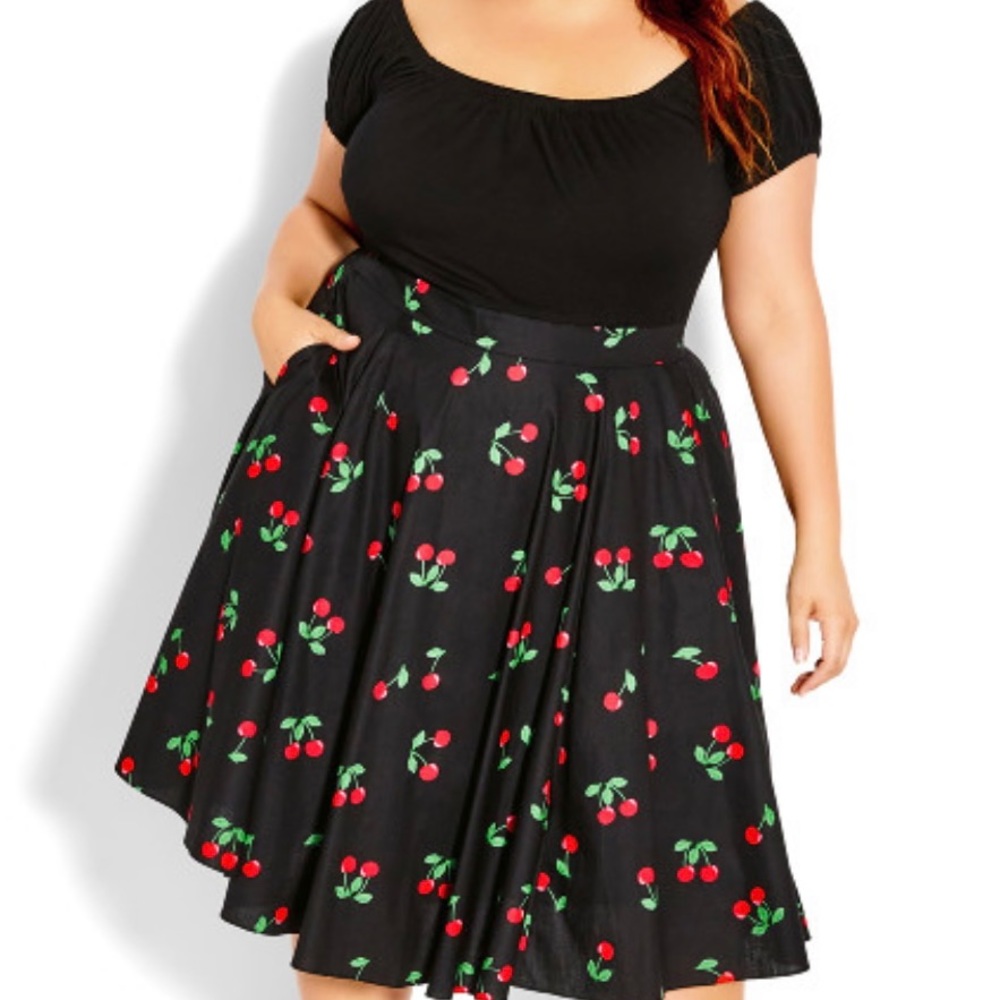 NWT City Chic Cherry Desire Dress XXL/24
